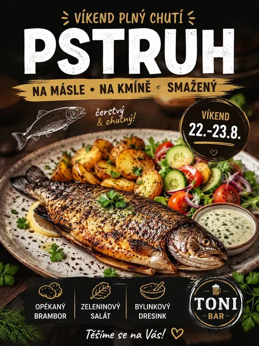 Plakát: Pstruh na másle