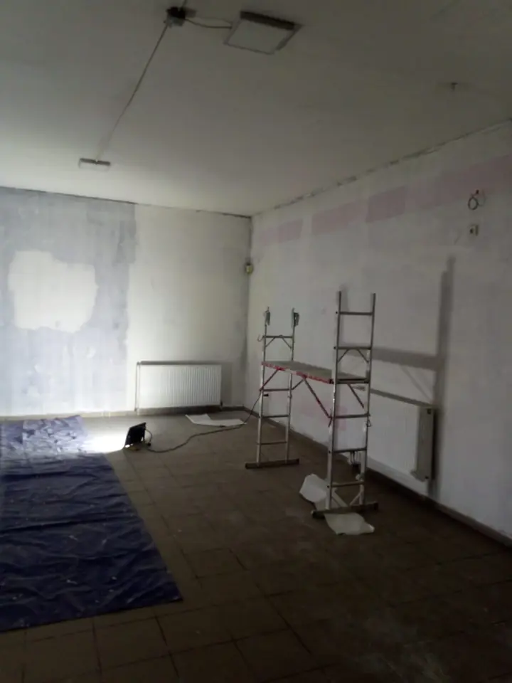 Sál během rekonstrukce